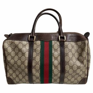 Vintage Gucci GG Monogram Web Boston Bag – Project / Repair